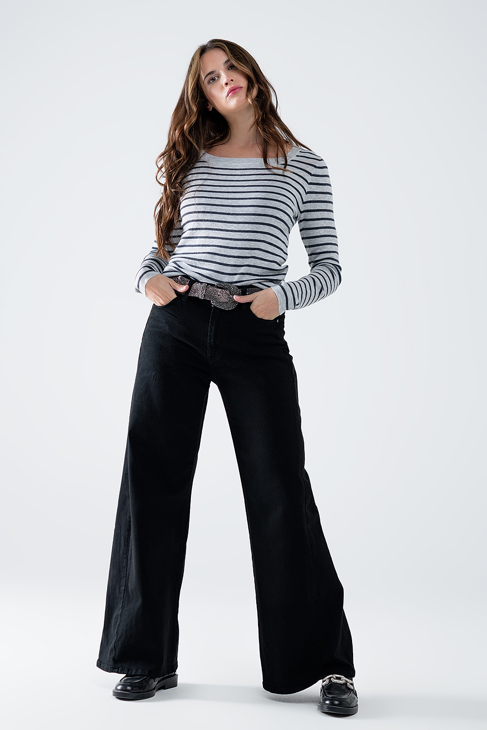 Pantal&oacute;n extra ancho negro