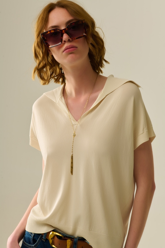 JERSEY DE CUELLO ALTO DE MANGA CORTA