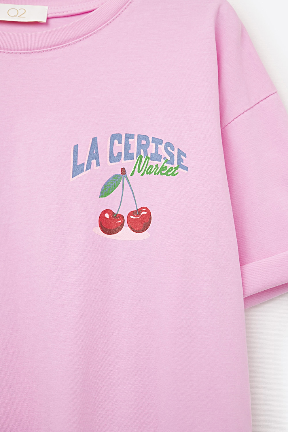 Camiseta rosa con gráfico La Cerise Market Saint-Tropez Camiseta rosa con gráfico La Cerise Market Saint-Tropez
