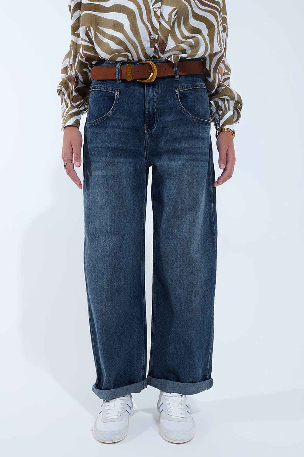 Vaqueros Relaxed WideLeg Vintage Wash