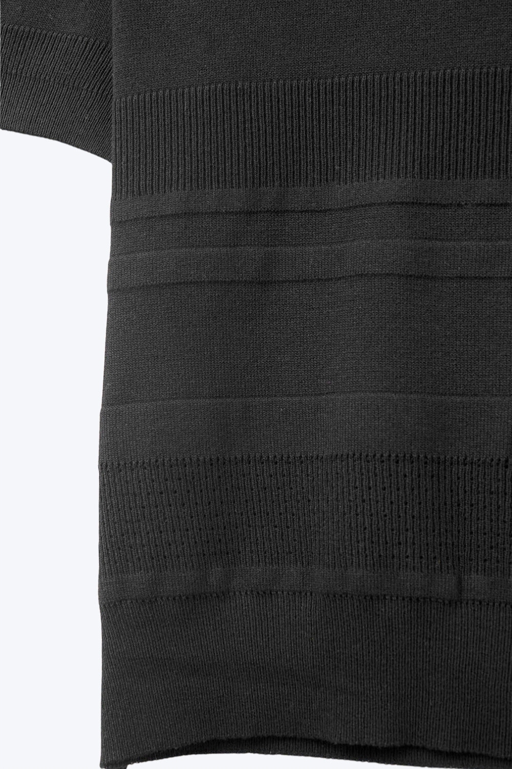 Jersey de punto a rayas texturizado en negro