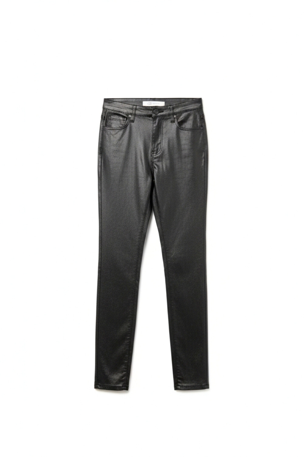 Pantalones pitillo de piel sintética en negro Pantalones pitillo de piel sintética en negro