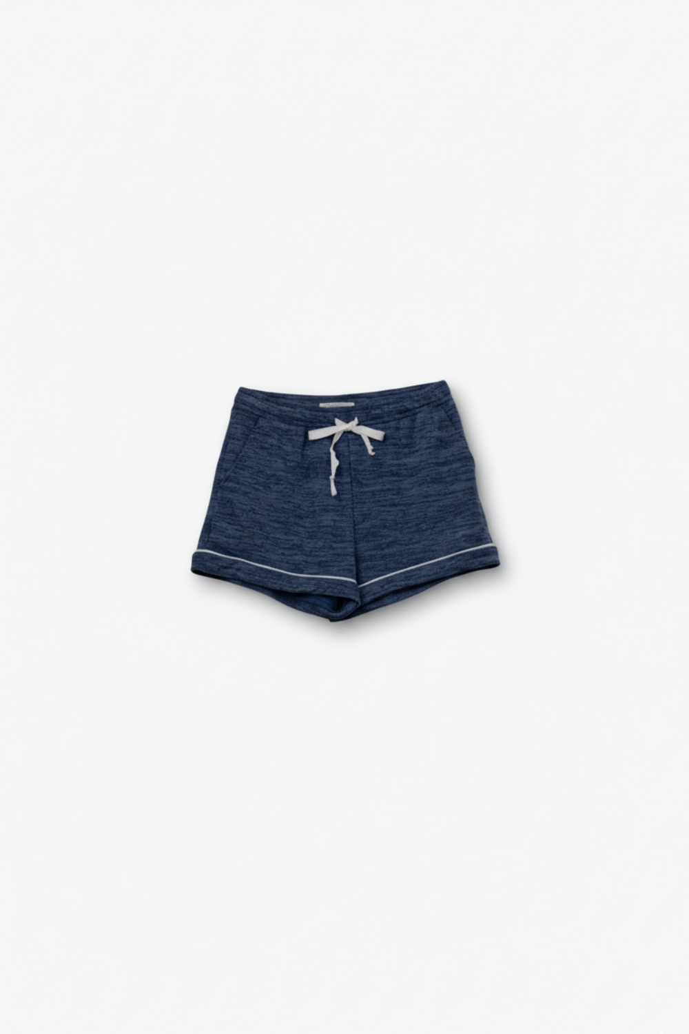 Pantal&oacute;n corto deportivo azul con cordones