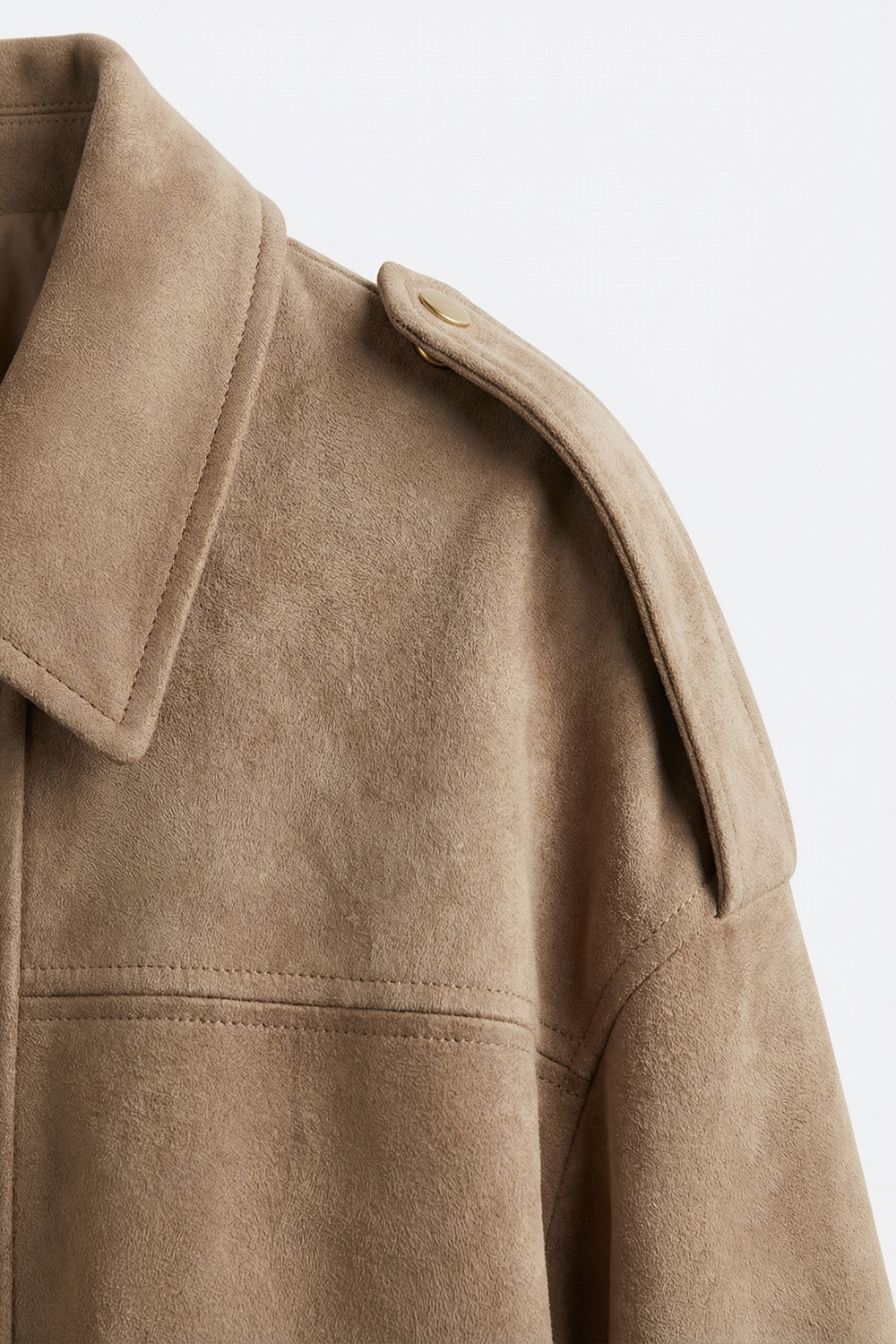 Chaqueta bomber recortada efecto ante Chaqueta bomber recortada efecto ante