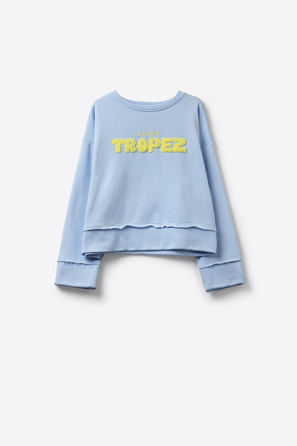 Sudadera Saint Tropez Bordada Azul beb&eacute;