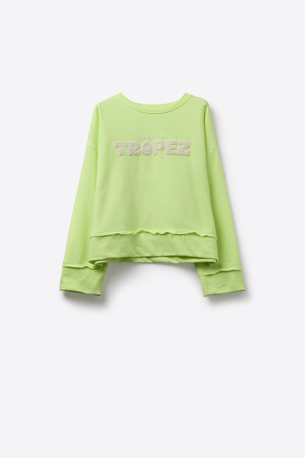 Saint Tropez Sudadera bordada verde menta