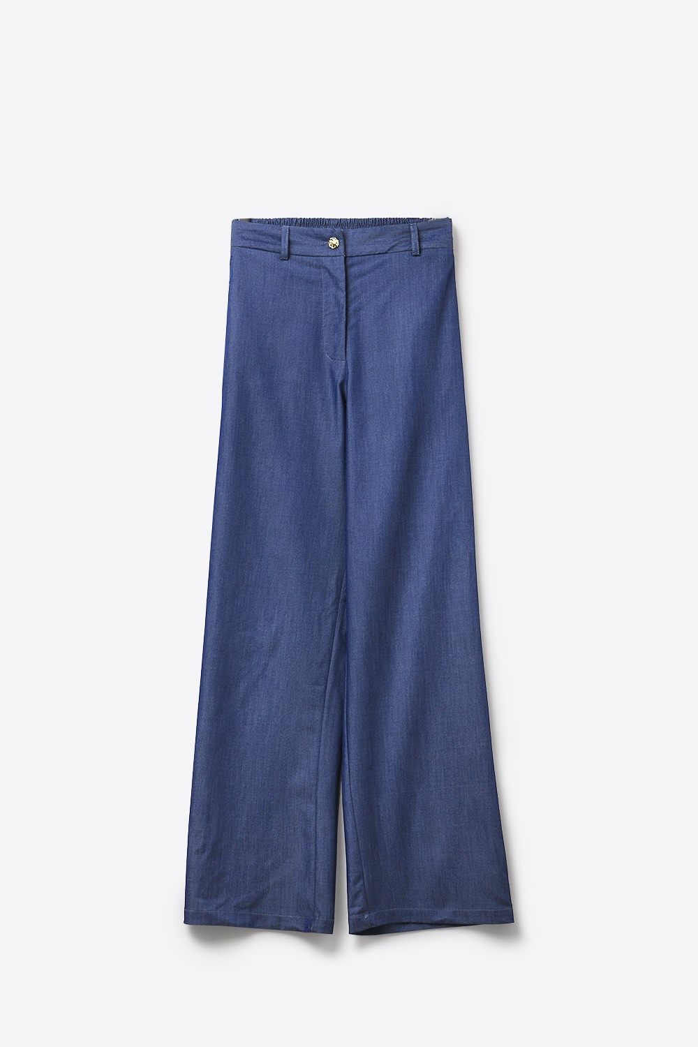 Conjunto de Chaleco sin Mangas con Botones al Frente y Pantalones de Pierna Ancha