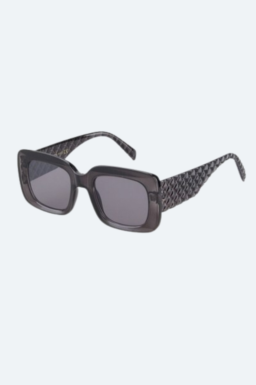 Gafas de sol rectangulares oversize vintage en gris