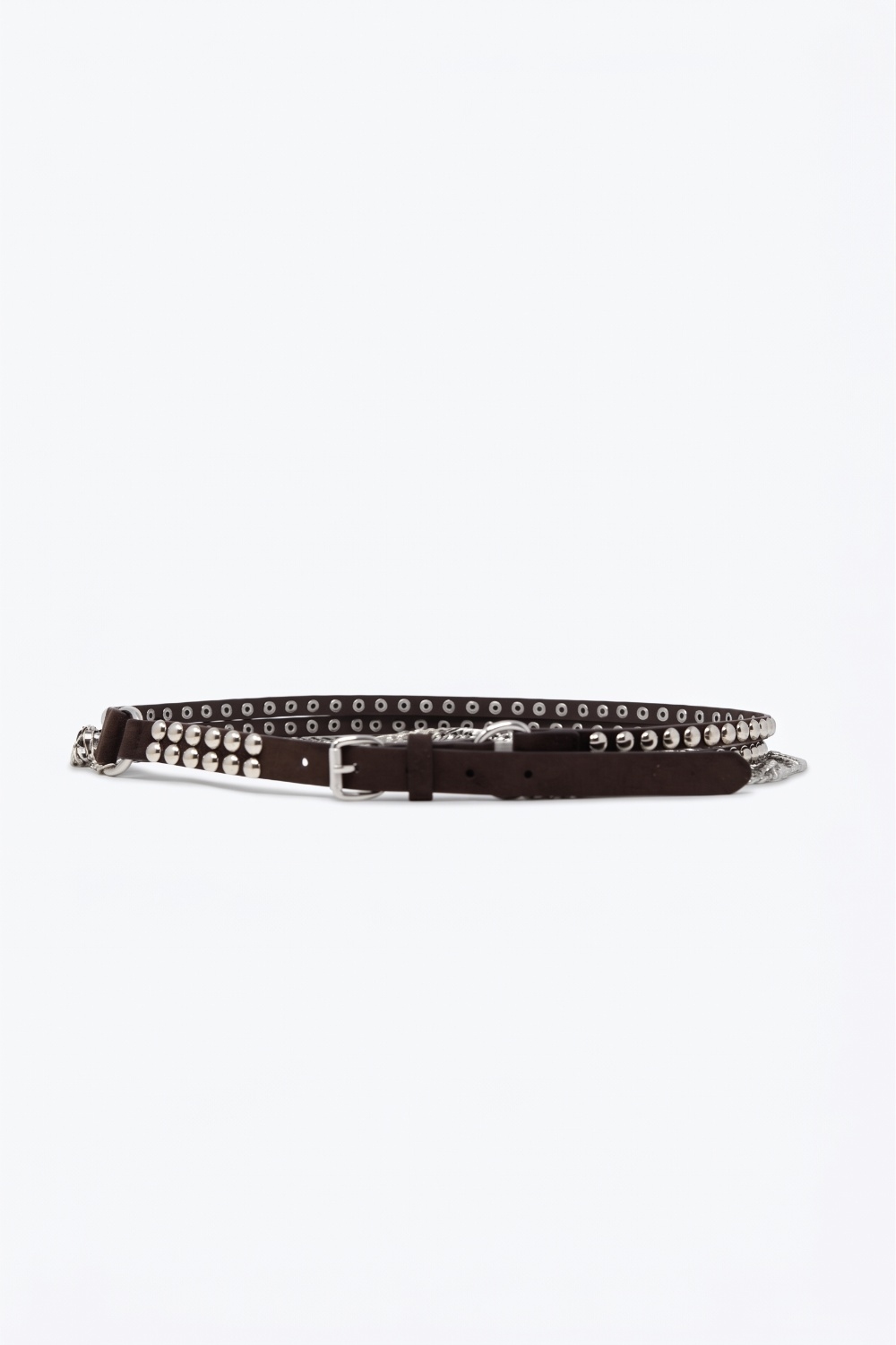 Cintur&oacute;n Choco con Cadenas Colgantes