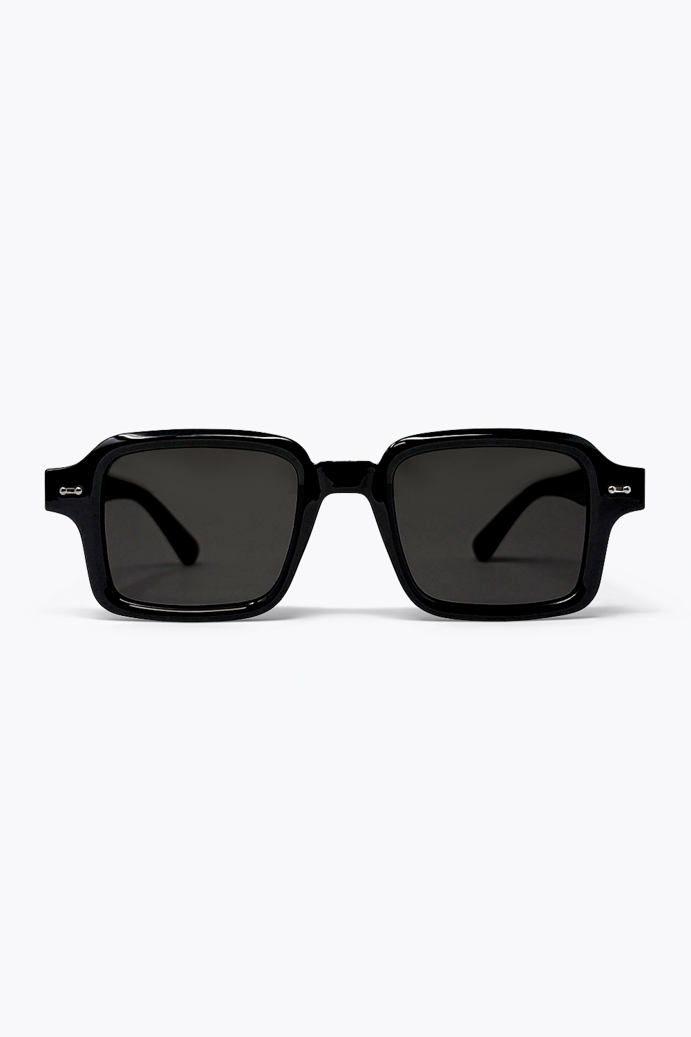 Gafas de Sol Clásicas y Gruesas con Montura Rectangular Negra Gafas de Sol Clásicas y Gruesas con Montura Rectangular Negra