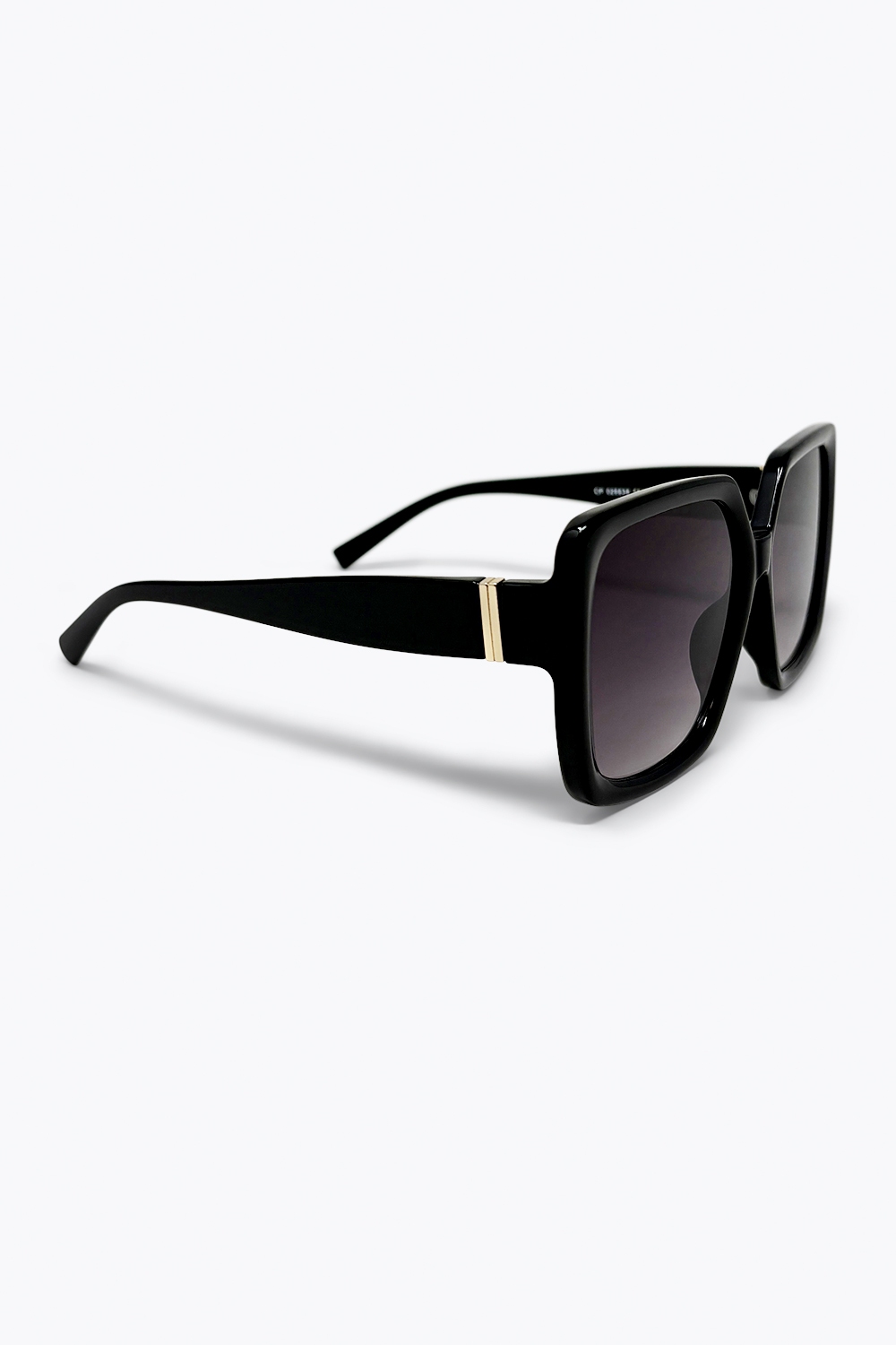 Gafas de Sol de Lente Degradado con Montura Cuadrada de Gran Tamaño en Negro Gafas de Sol de Lente Degradado con Montura Cuadrada de Gran Tamaño en Negro