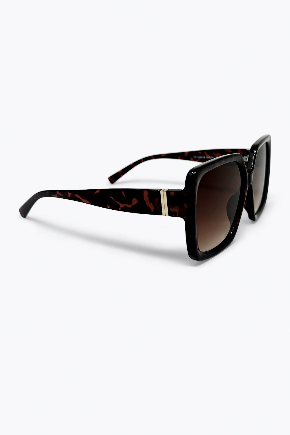 Gafas de sol con montura cuadrada oversize en carey marrón y lentes degradados Gafas de sol con montura cuadrada oversize en carey marrón y lentes degradados