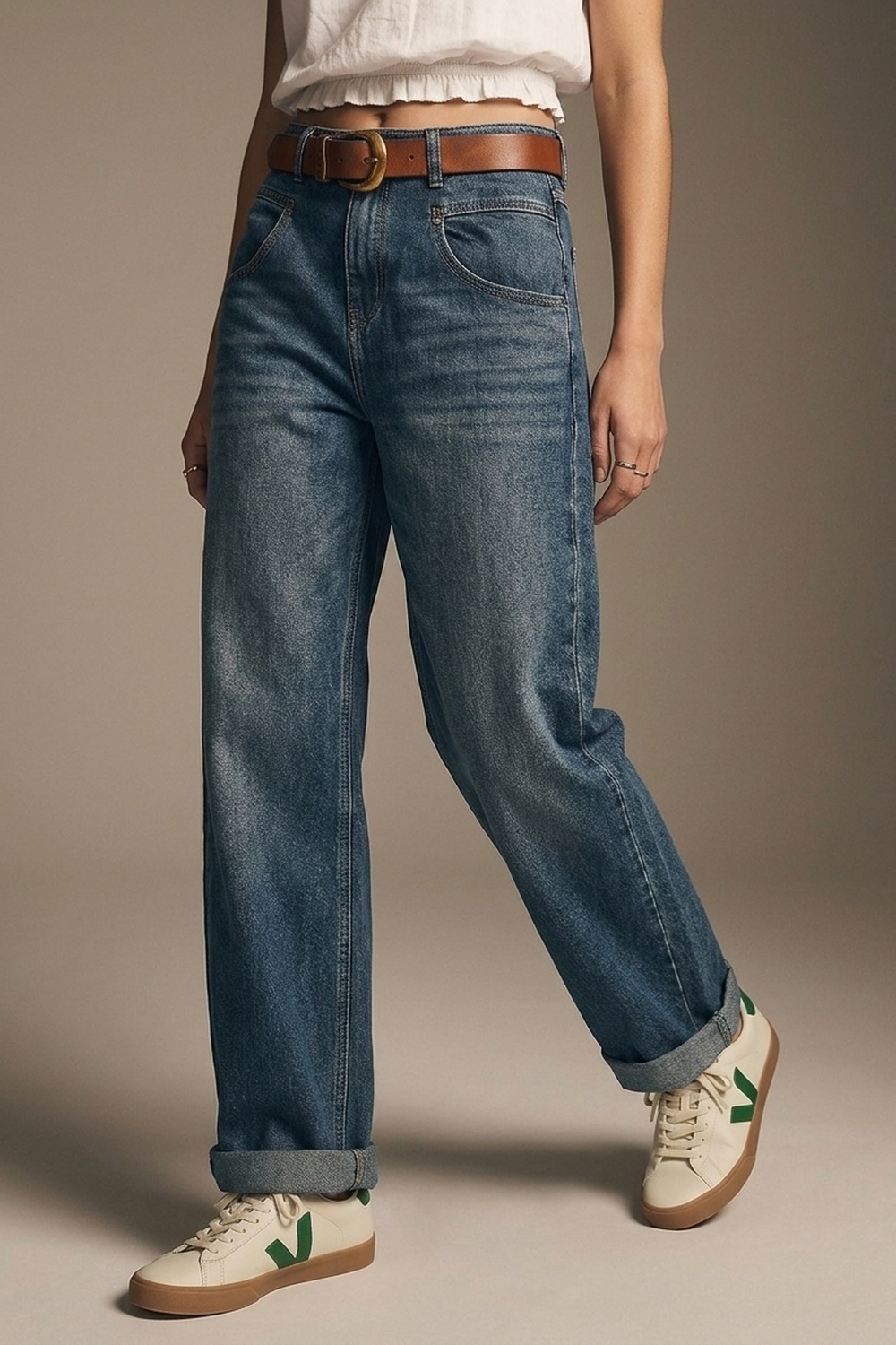 Vaqueros Relaxed WideLeg Vintage Wash
