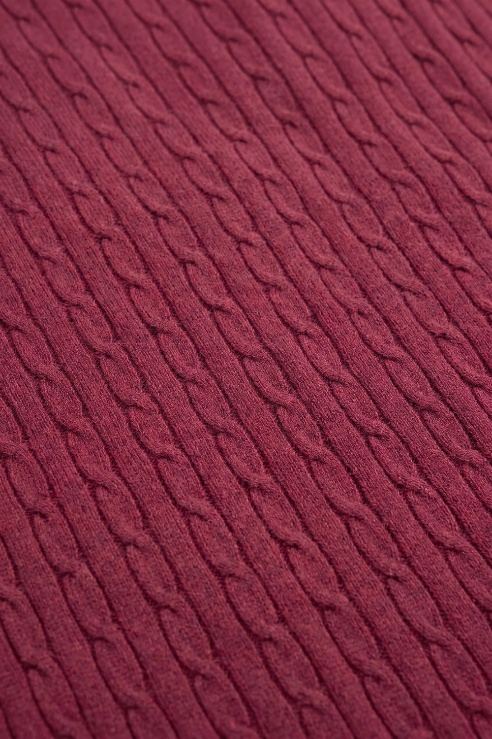 Su&eacute;ter de Punto con Cuello Redondo de Manga Corta en Color Vino