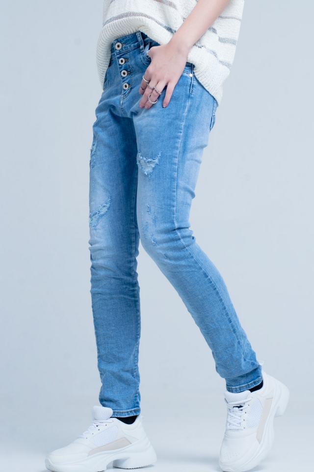 Jeans im Used-Look boyfriend