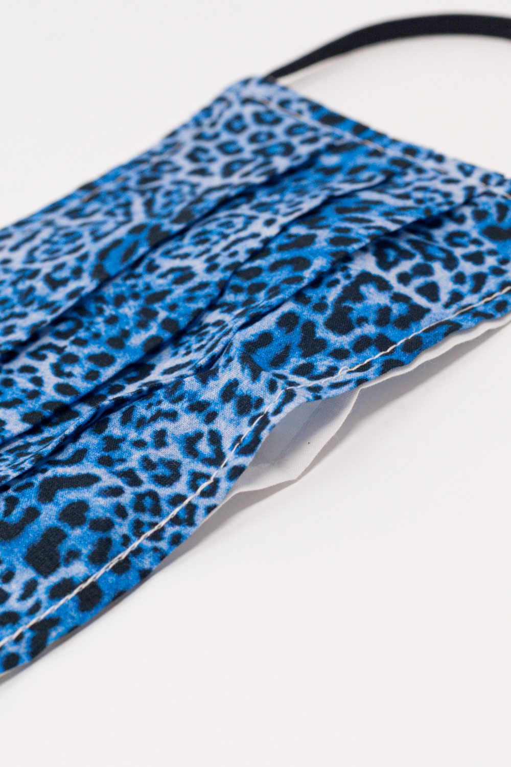 Paquete de 5 unidades Mascarilla azul estampado leopardo