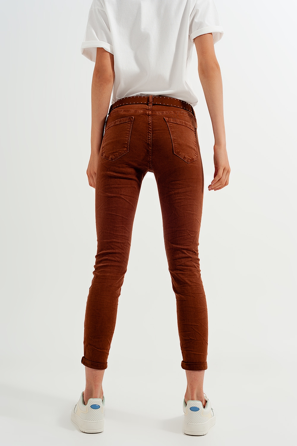 Pantalon de talle alto color camel Pantalon de talle alto color camel