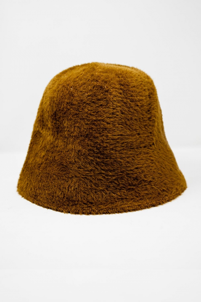 Groene Gebreide bucket hat