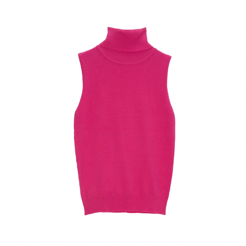 Jersey sin mangas en color fucsia Jersey sin mangas en color fucsia