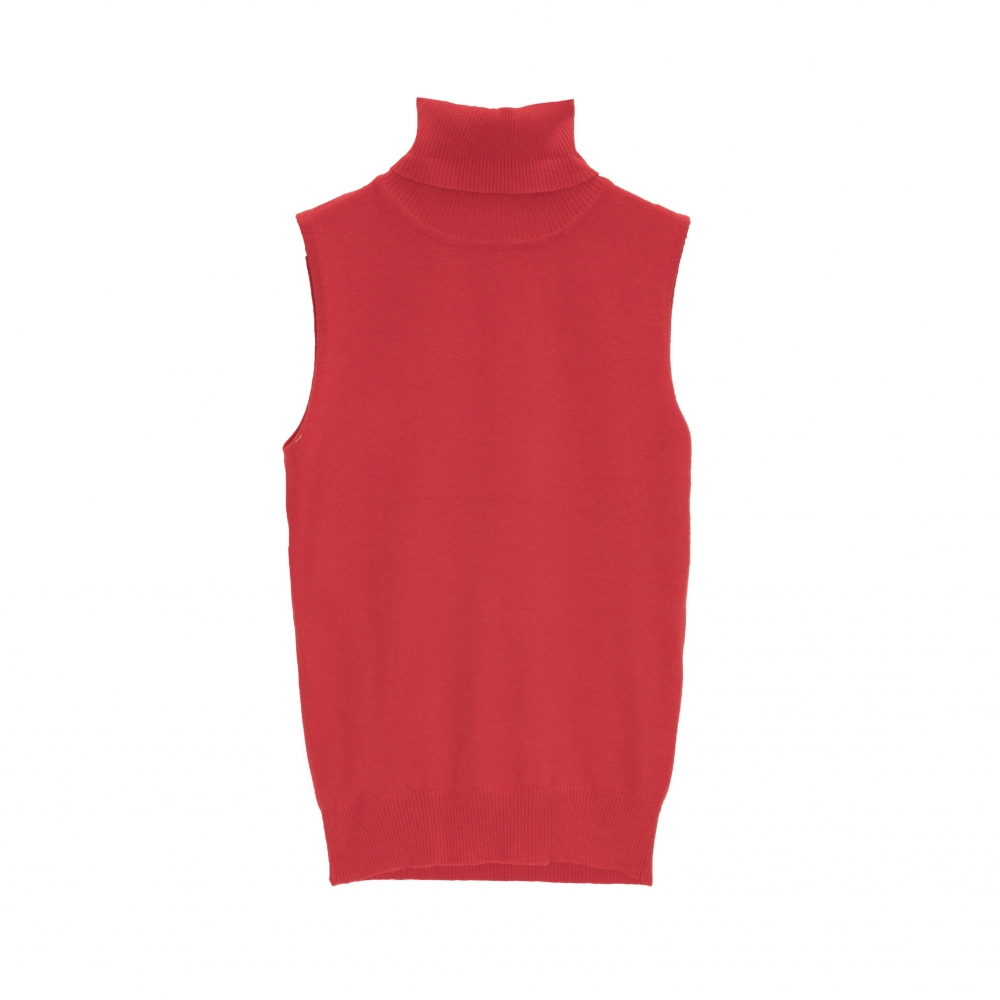 Jersey sin mangas en color rojo