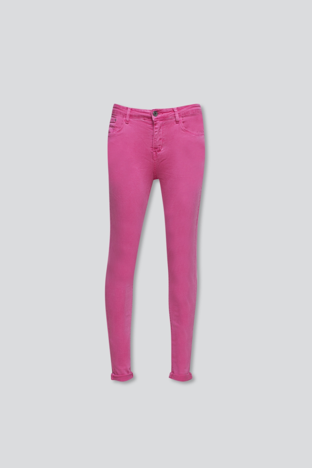 Vaqueros de talle alto color fucsia Vaqueros de talle alto color fucsia