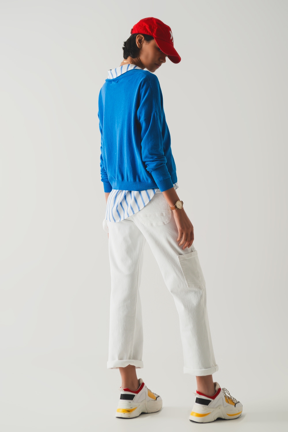 Pantalones cargo en blanco Pantalones cargo en blanco