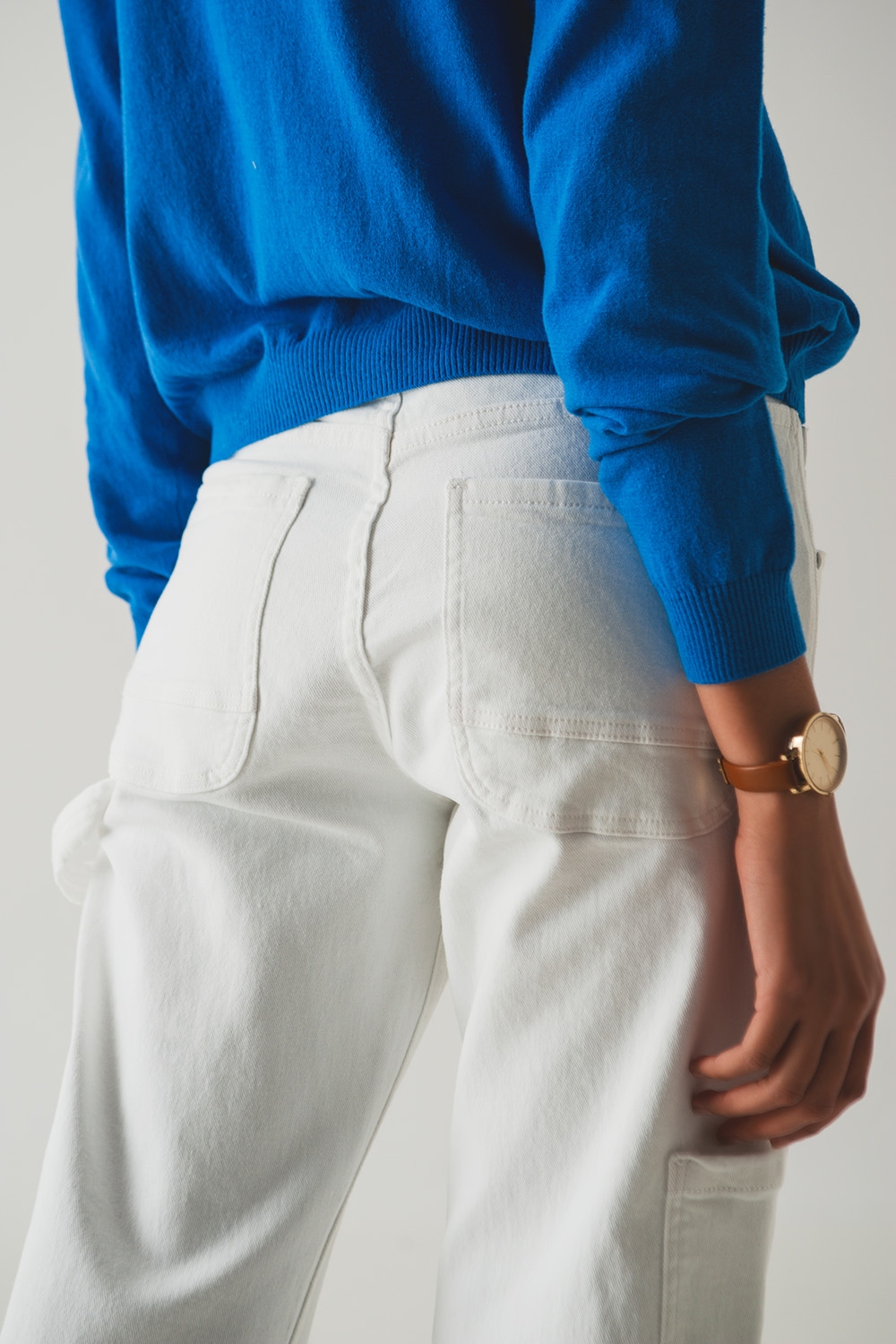 Pantalones cargo en blanco Pantalones cargo en blanco
