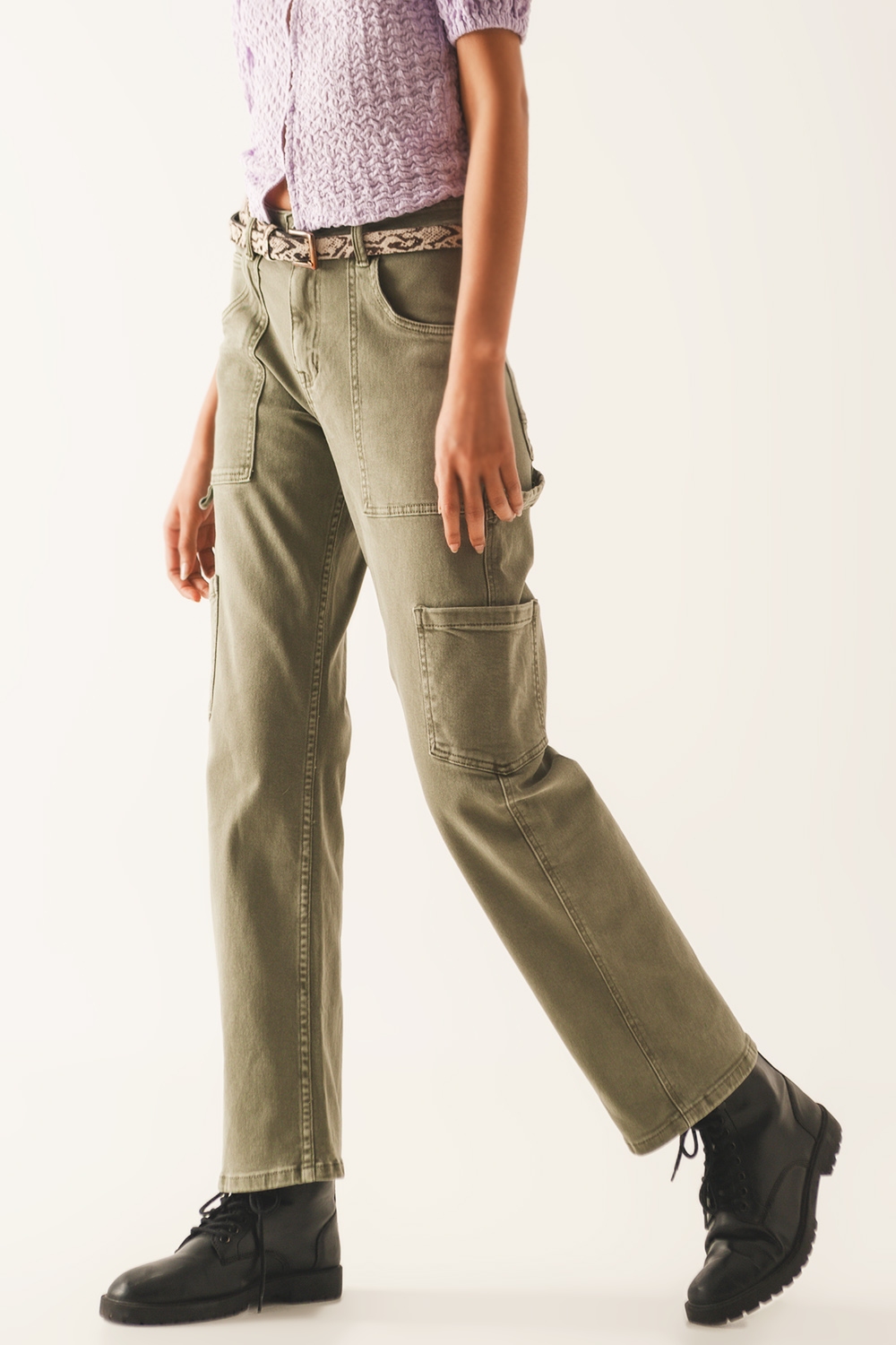 Pantalones cargo en caqui Pantalones cargo en caqui