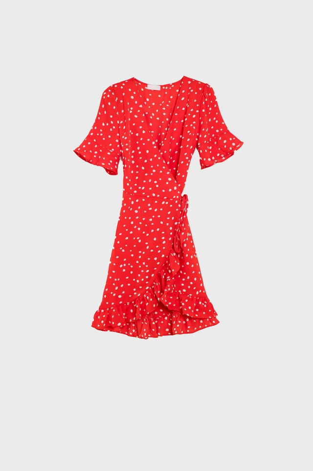 RED POLKA DOT DRESS