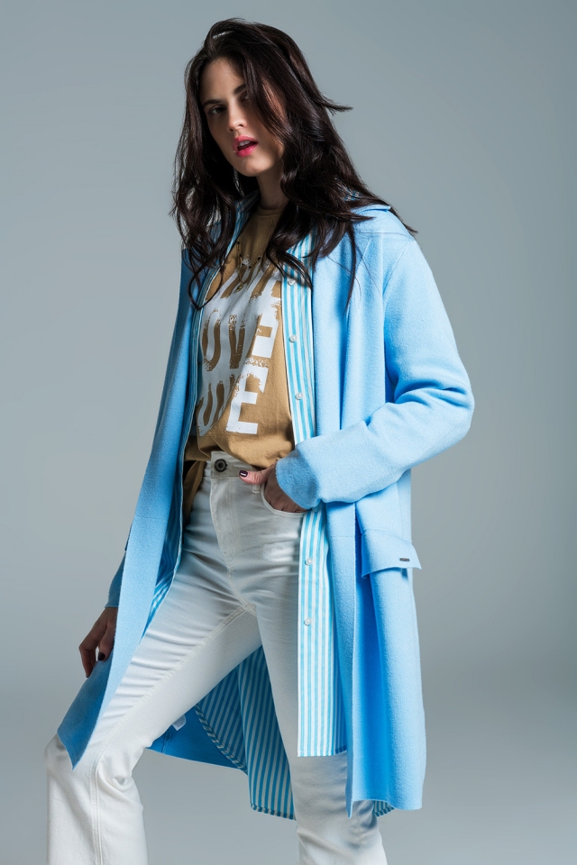 MAXI CARDIGAN DE CUELLO GRANDE
