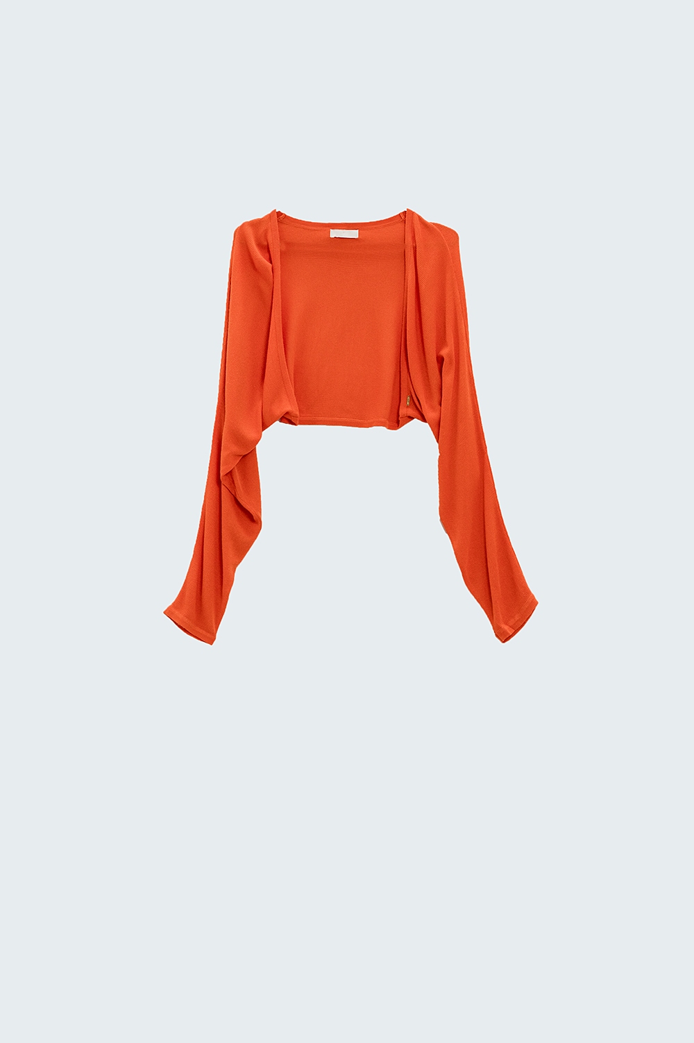 c&aacute;rdigan bolero de punto fino naranja