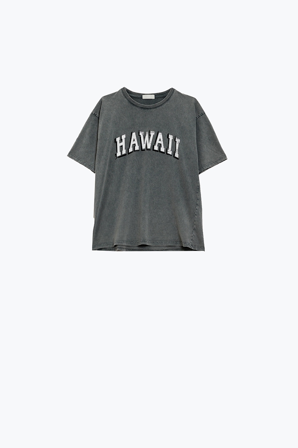 Camiseta Hawaii Efecto Lavado Gris Camiseta Hawaii Efecto Lavado Gris