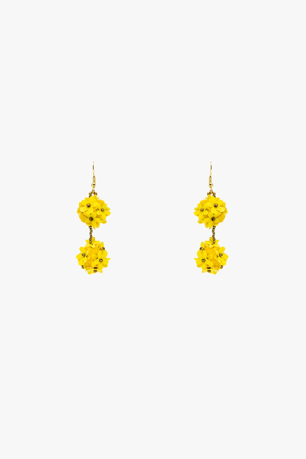 Pendientes flor con margaritas amarillas Pendientes flor con margaritas amarillas