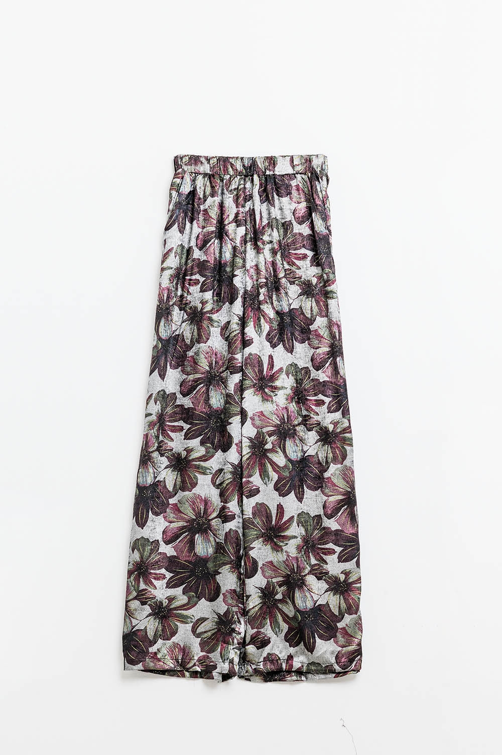 pantalón ancho con estampado floral pantalón ancho con estampado floral