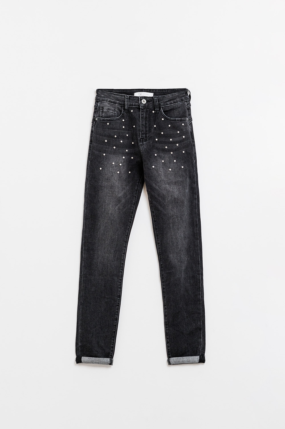 Vaqueros pitillo negros con strass Vaqueros pitillo negros con strass